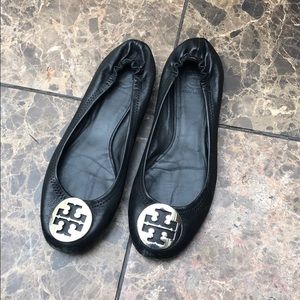 Tory Burch Black Ballet Flats